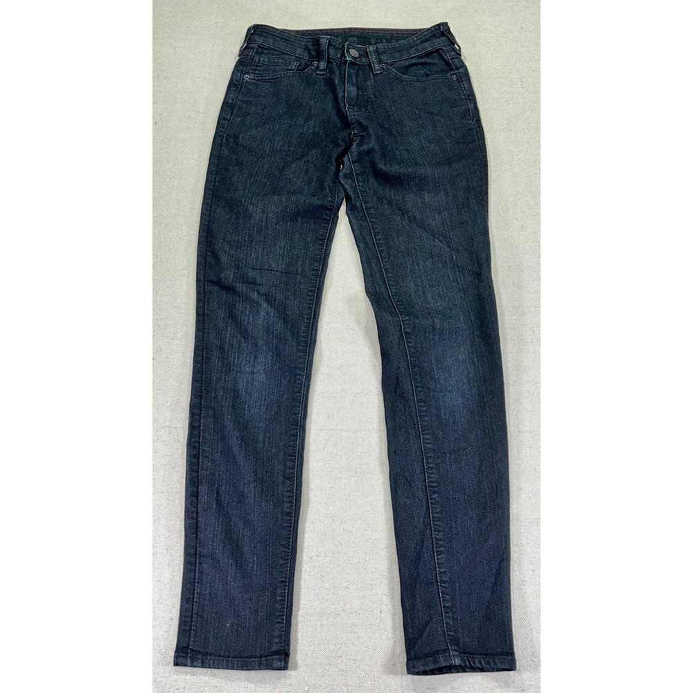American‎ Giant Women 25 Indigo Stretch Denim Jeans 218 Skinny Mountain Wash USA